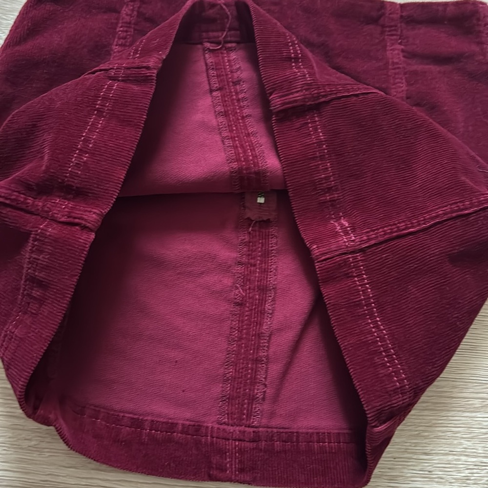 Velvet Ribbed Skirt - Picture 3 of 8